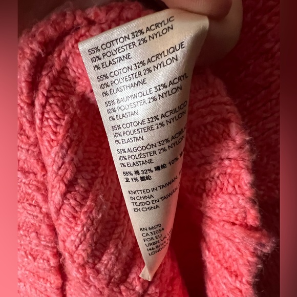 Free People Brookside Tunic - Oversized Sweater in Pink Lightening | Size S - Picture 7 of 12